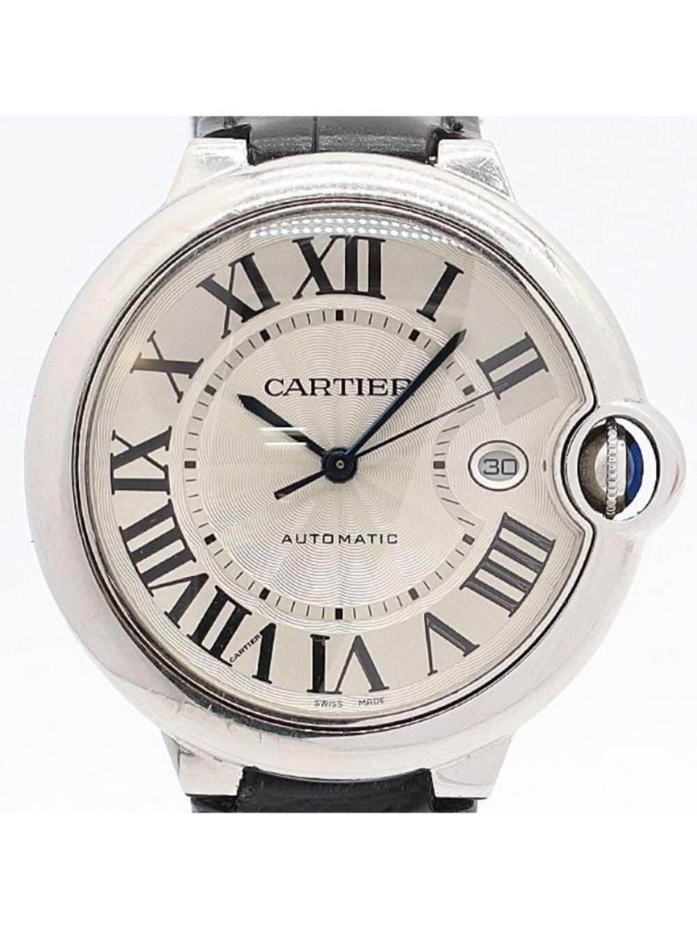 Cartier Ballon Bleu LM Automatic Date Silver Dial Watch